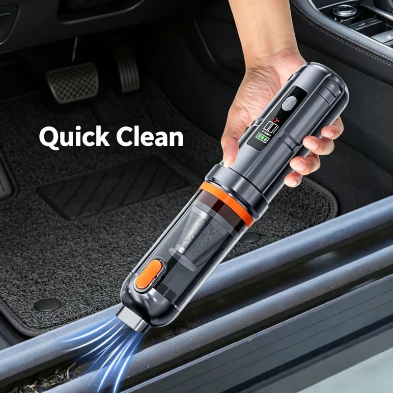17000PA Cordless Handheld Car Vacuum Cleaner Brushless Motor Portable Compressed Air Duster Home Office Pet Cleaning