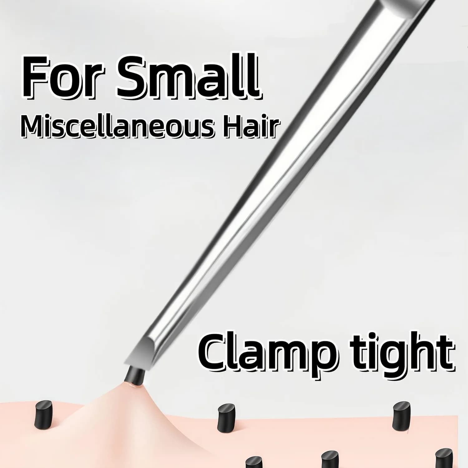 Stainless Steel Precision Tweezers Slant Tip Multi Functional Grooming Tool for Eyebrow Beard Facial Care