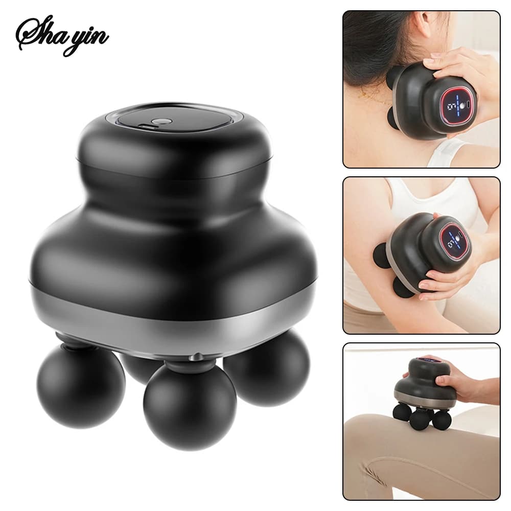 Four-headed stripper, fully automatic muscle relaxation massager, mini electric massager