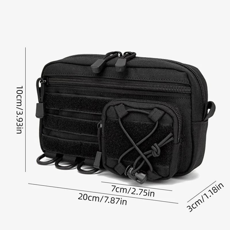 1000D EDC Pouch Molle Organizer Bag Utility EDC Tool Pouch Horizontal Modular Pouch Outdoor Waist Pack EMT Hunting Fanny Pack