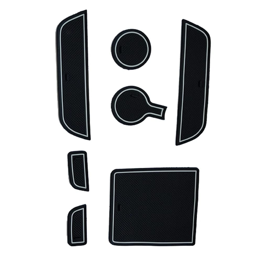 Car Door Groove Mats For Chevrolet CAMARO 2010-2016 Anti-Slip Gate Slot Cup Mat Non-Slip Rubber Mats