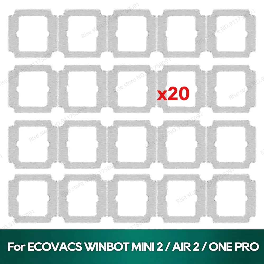 Kit di Ricambio per Robot Lavavetri ECOVACS WINBOT MINI 2 / AIR 2 / ONE PRO: Panno di Pulizia Compatibile
