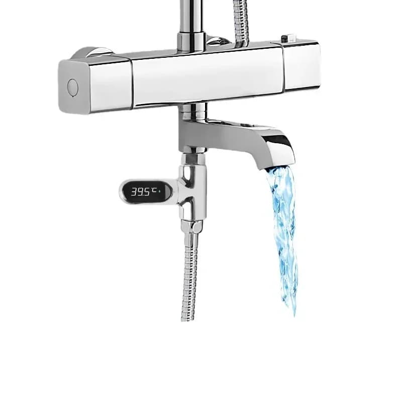 Monitor digitale della temperatura dell'acqua a LED: termometro per vasca idromassaggio e doccia con lettura istantanea accurata | Indicatore della temperatura del bagno