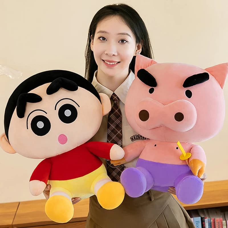 35-65cm Crayon Shin-chan Buriburizaemon Plush Toys Cartoon Plushie Anime Birthday Pillow Doll Stuffed Gift for Childrens Xmas