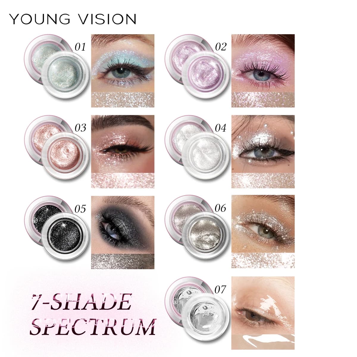 Dragon Ranee 4 colors/set Matita Pine Shade Evidencer Waterproof Without Smudges Matita Perlescent Silk Kiss