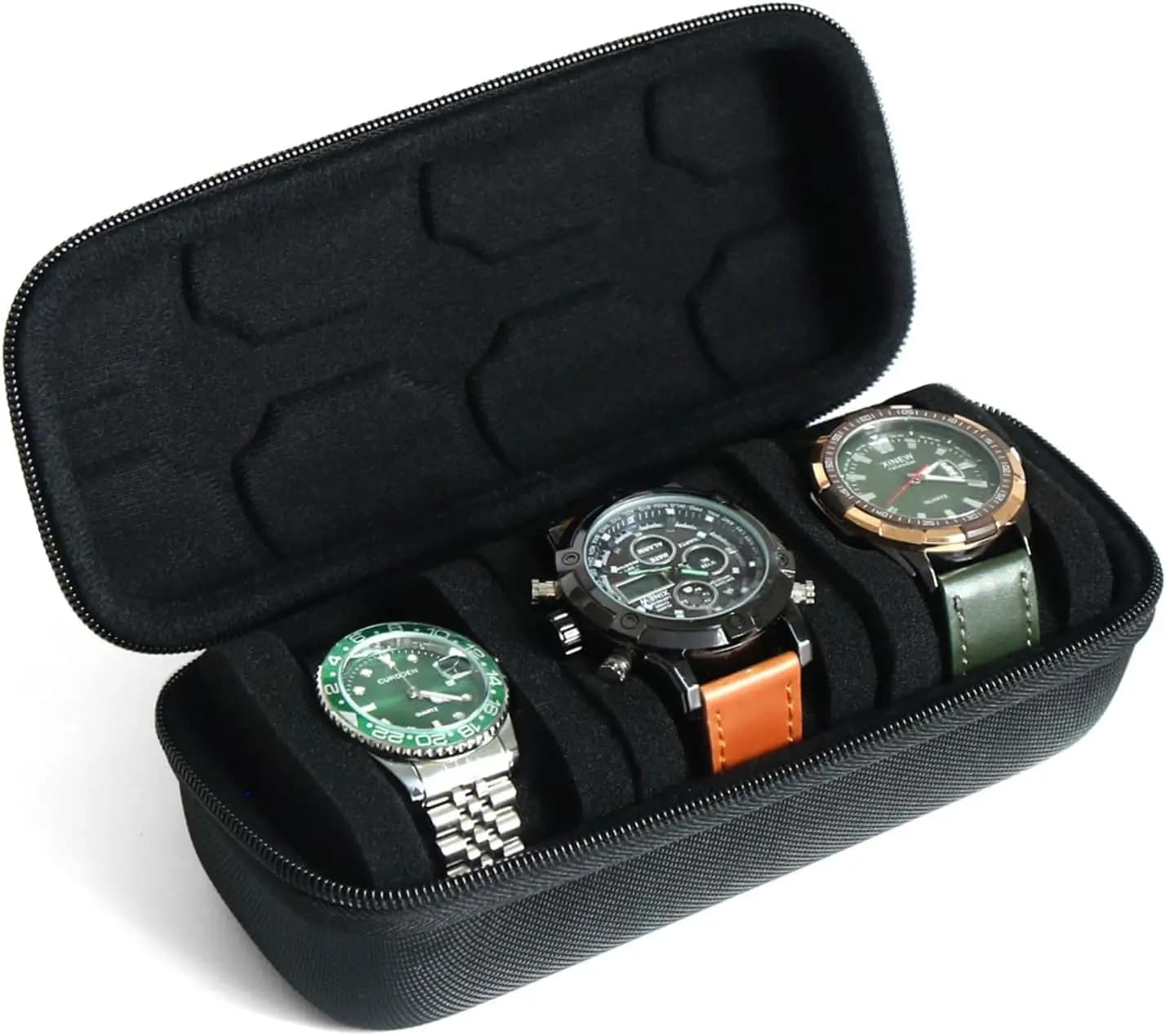 Men's and Women's Watch Travel Case, Single Watch Portable Storage Box and Wrist Watch Organizer