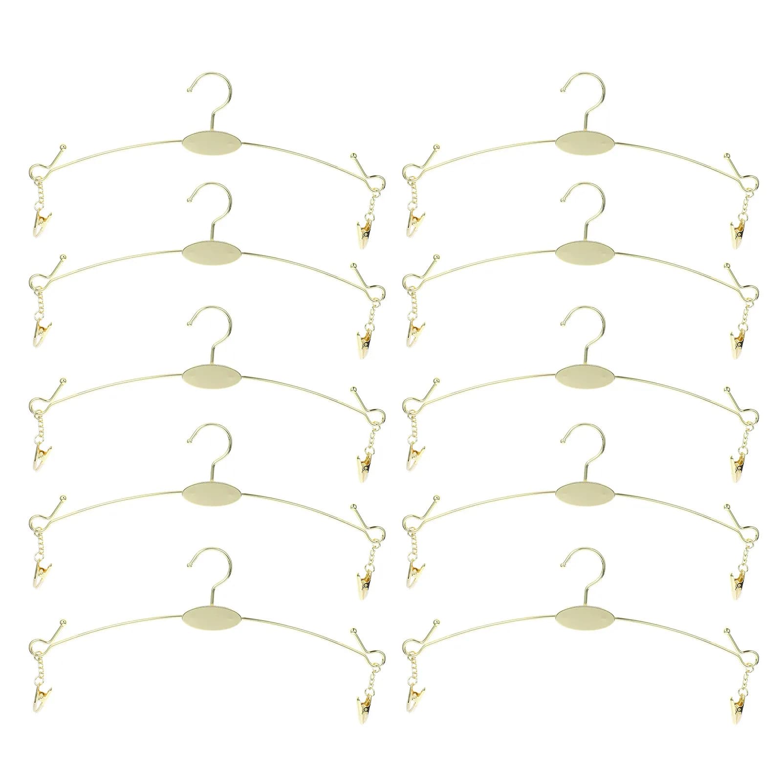 10Pcs Strong Iron Underwear Hangers Bra Rack Multipurpose Clothes Hanger for Lingerie Closet Organization Space Saving Display