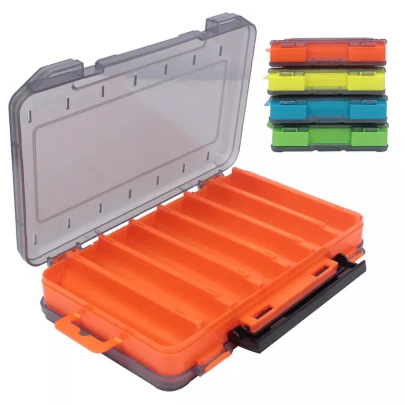 Fishing Equipment Box, Fishing Accessories Container, Calamari bait box, Wood and Plastic Double Side Size U for Fish
