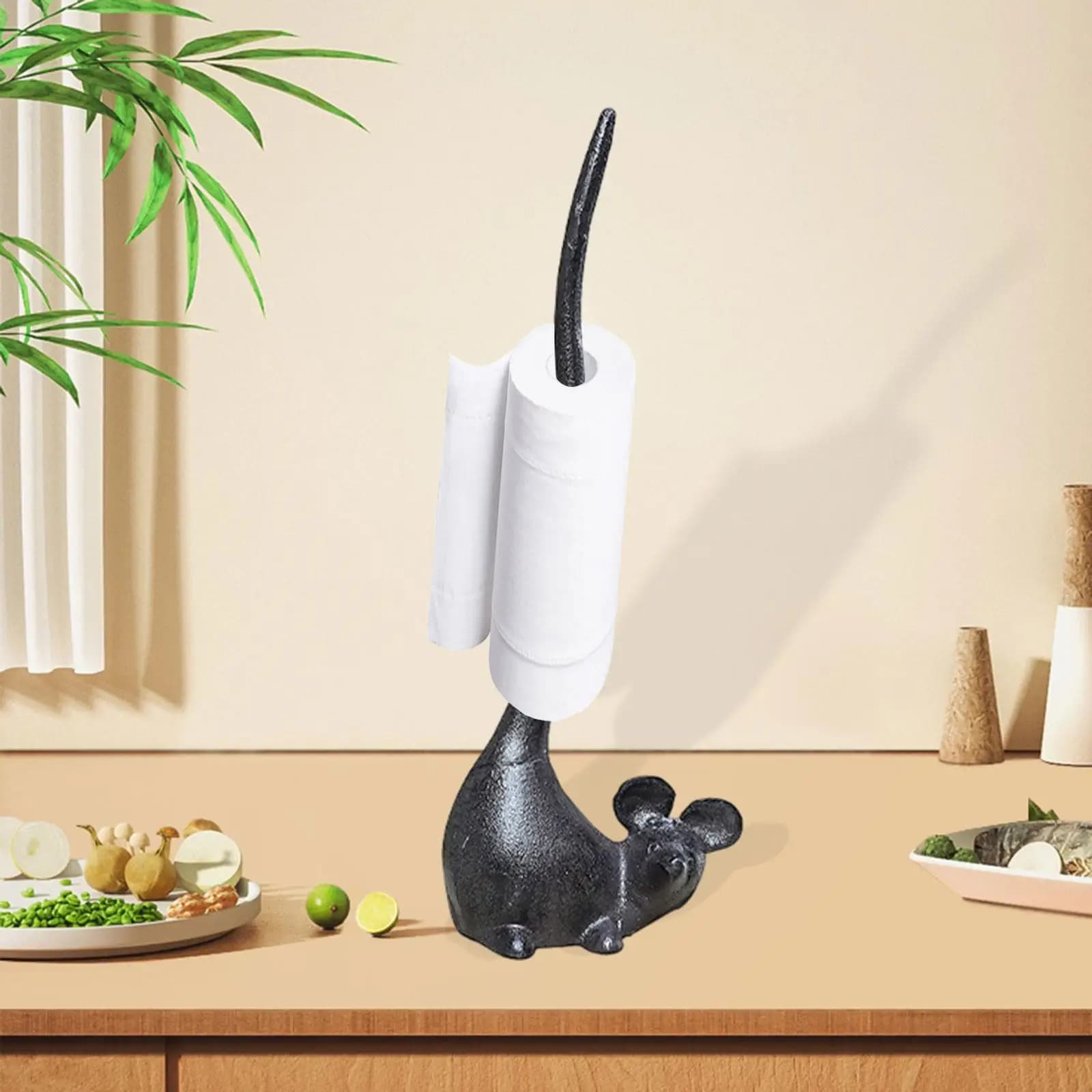 Porta asciugamani di carta Porta carta igienica verticale per mouse Porta asciugamani di carta per ristorante Soggiorno Bagno Cucina Tavolo da pranzo