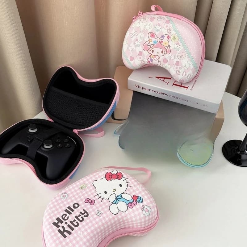 Custodia Protettiva Rigida Antiurto Sanrio Kawaii per Controller di Gioco Switch Pro PS4 PS5 Xbox Betop - Borsa da Viaggio