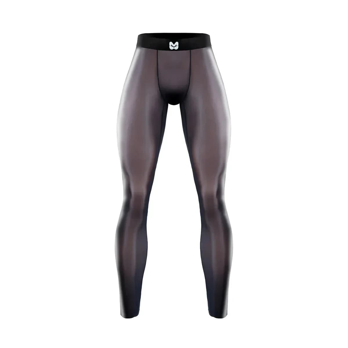 Men's Ice Silk Sheer Leggings Seamless Tight Pants for Fitness