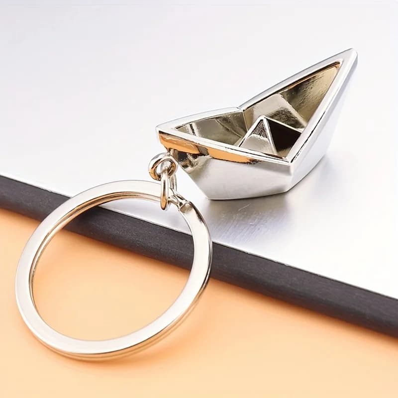 1 piece small boat keyring pendant, creative keychain decoration for machine keys, backpacks, wallets