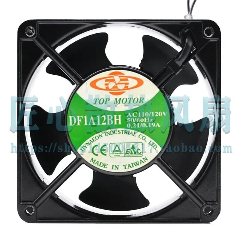 TOPMOTOR CROWN DF1A12BH AC110/120V 0.21A/0.19A Cabinet Fan for Electronics Enclosures 12038