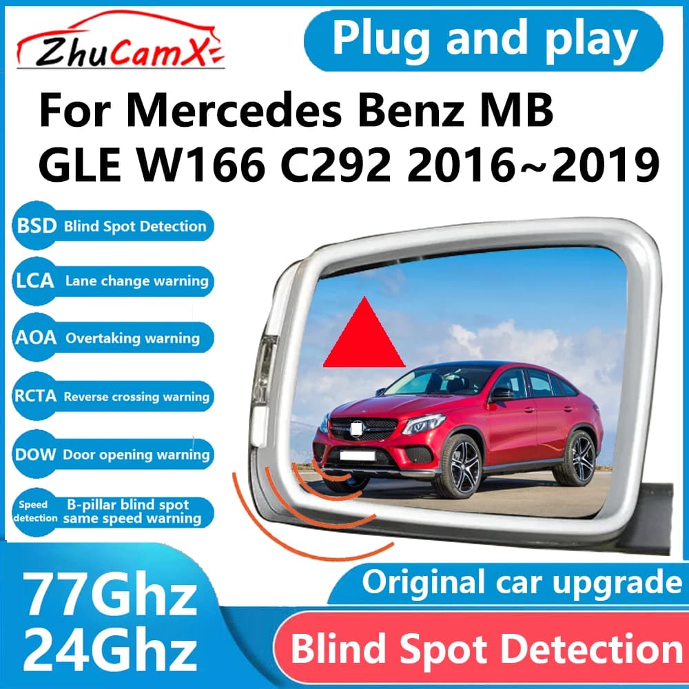 Per Mercedes Benz MB GLE W166 C292 2016 ~ 2019 BSD Sensore di rilevamento punto cieco Radar Sistema di allarme di guida Plug and Play