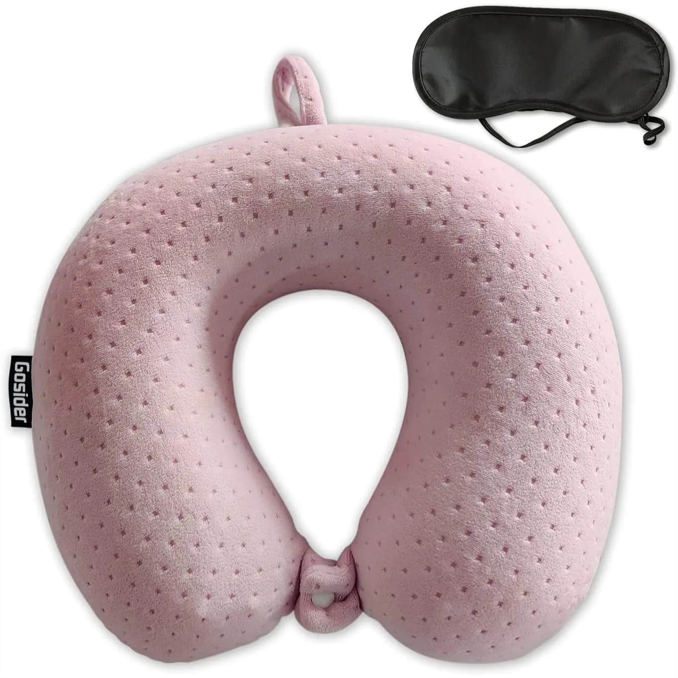 Cuscino da Viaggio per il Collo in Memory Foam per Aereo e Auto, Supporto per la Testa a Forma di U