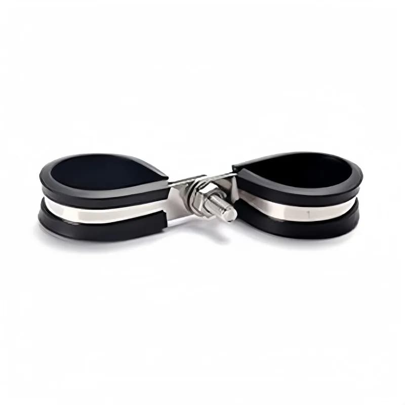 19 pcs M30 Rubber Lined Cushion Clamps for Cable Wire Management, Rubber Cushion Liner, Rust Resistant Anti-Corrosion
