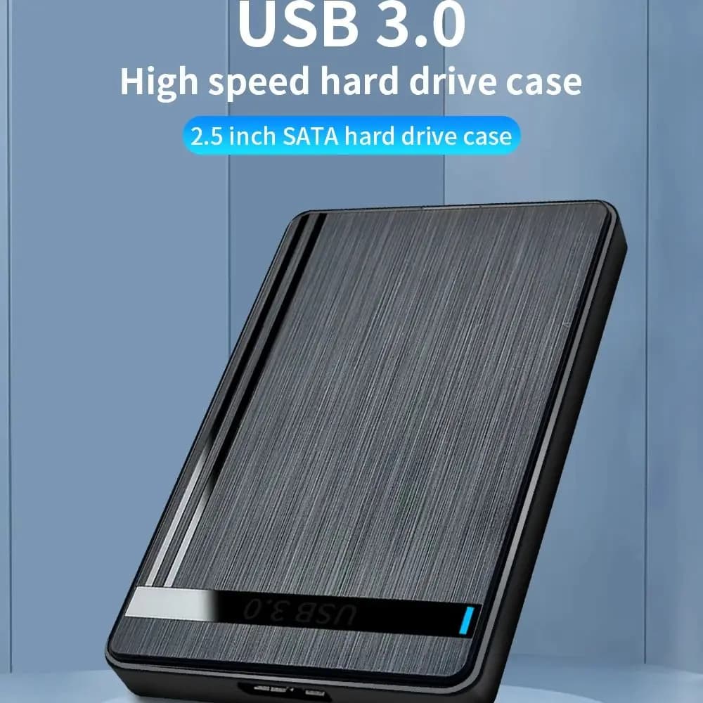 Custodia per disco rigido TISHRIC Custodia per disco rigido Custodia SSD da 2,5 pollici SATA a USB3.0 Custodia per disco rigido esterno/scatola/alloggiamento per giochi