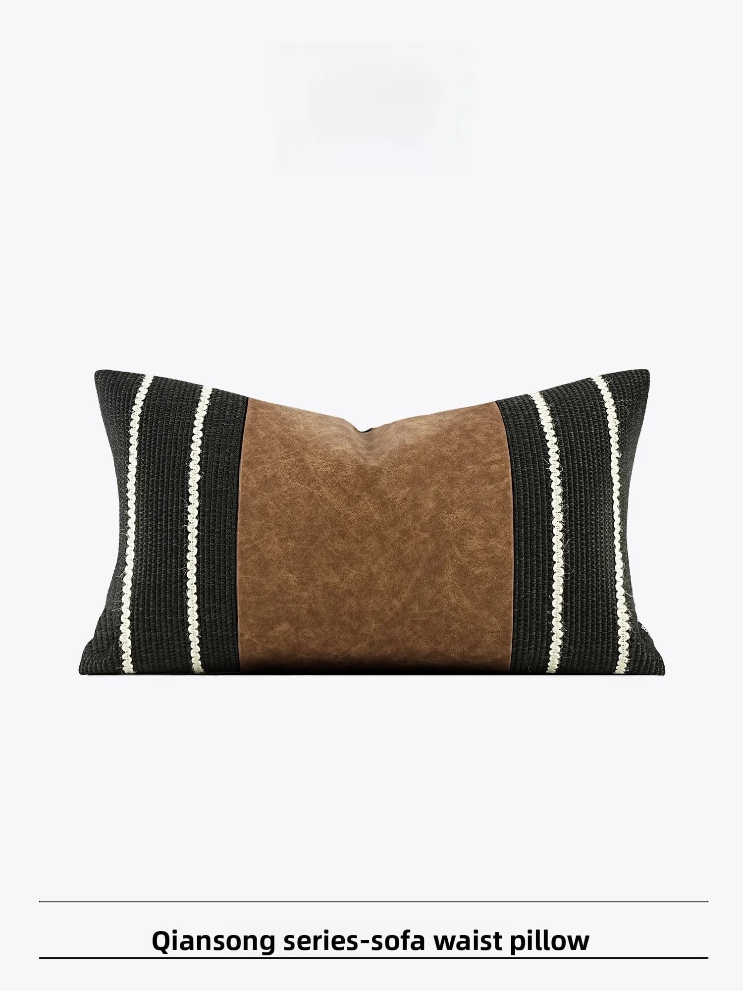 Cuscino Lombare per Divano Bla Coffee Color Blo, Design Classico Europeo, Imbottito in Piuma, Rettangolare, per Soggiorno