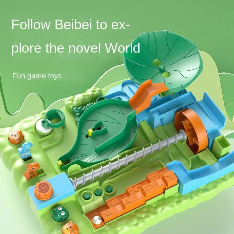 Track Labirinto Ball Go Through Jungle Adventures, giocattoli per l'allenamento della concentrazione dei bambini, gioco da tavolo per sfida dell'intelligenza, pensiero sulla battaglia