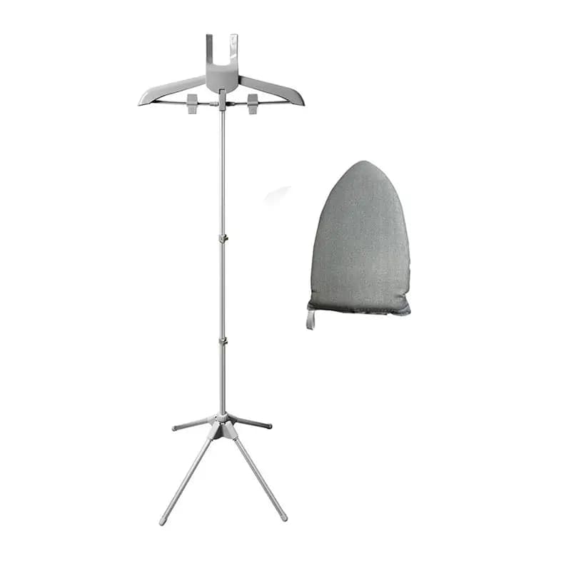 Supporto per stiratore a vapore ABIY pieghevole con guanti da stiratura per vestiti, supporto per stiratore a vapore regolabile con due clip per abiti e camicie