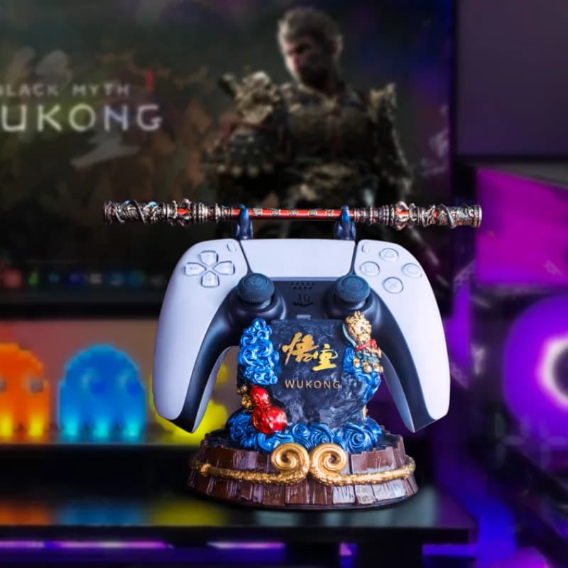 Supporto per controller di gioco a tema Anime WuKong per PS5/PS4/XBox Gamepad Staffa per maniglia Cool Desktop Display Stand Accessori da gioco