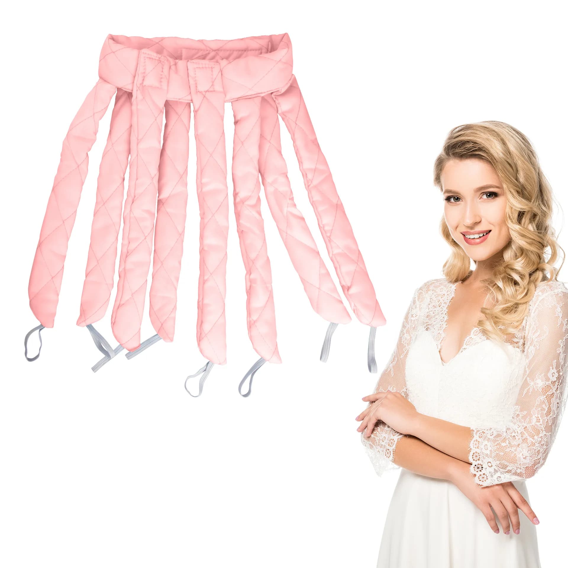 Heat-free Octocurl Curling Rod Band Hair Bigodino No Heat Soft Foam Rollers Bigodino for Lazy Hair Wave Formers Sleep styling tool