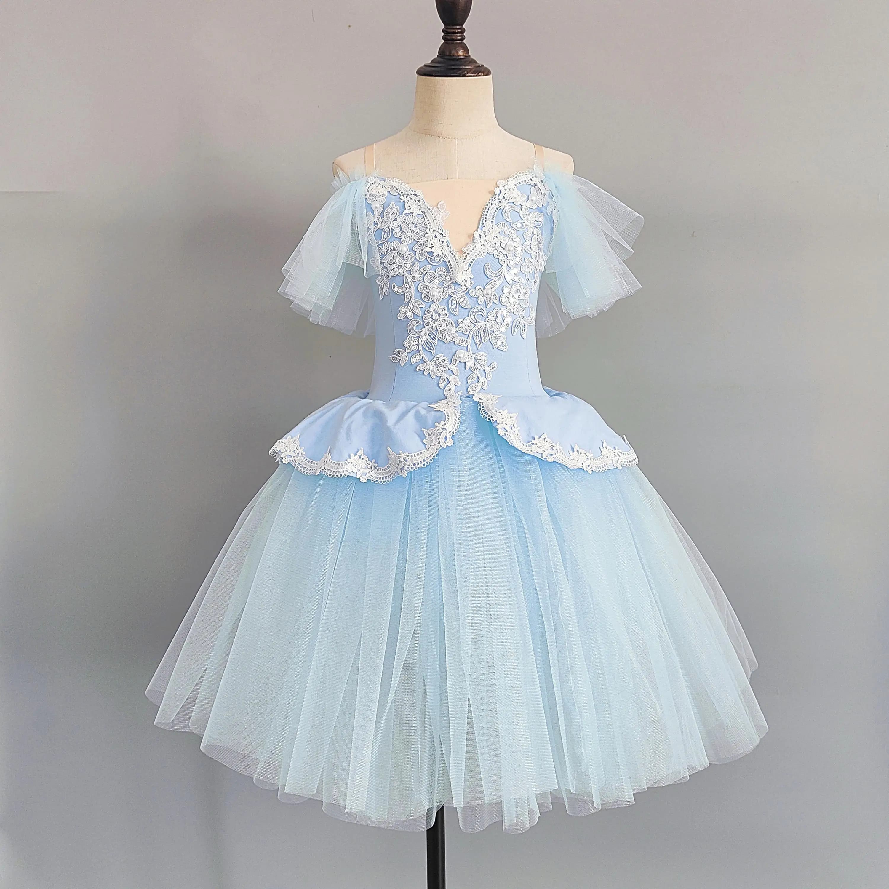 Gonna da balletto professionale per bambini per ragazze Tutu lungo Balletto Adulto Kid Swan Cosumes Abito da ballo principessa Abbigliamento da prestazione