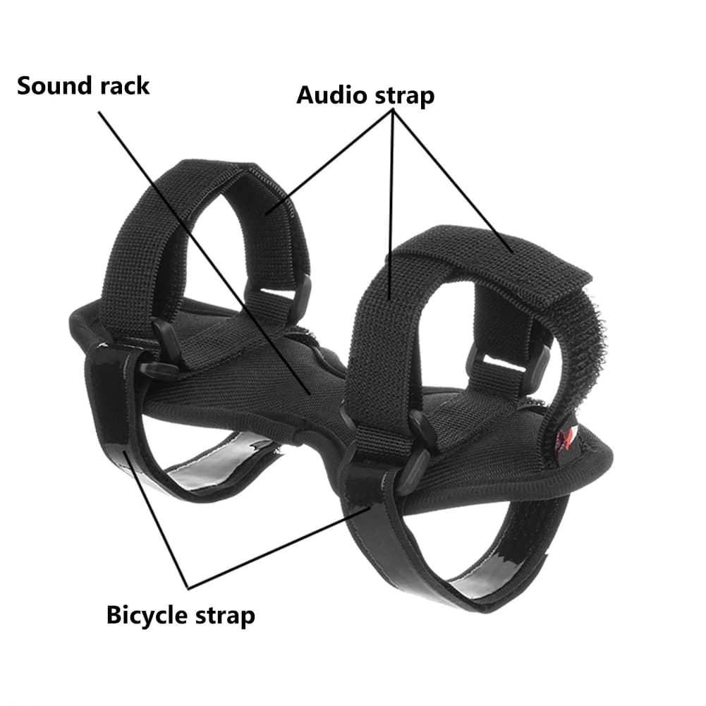 Supporto per altoparlante in nylon, supporto per bici, antiscivolo, diametro 1,5-3,5 pollici, attrezzatura per altoparlanti compatibili con Bluetooth JBL