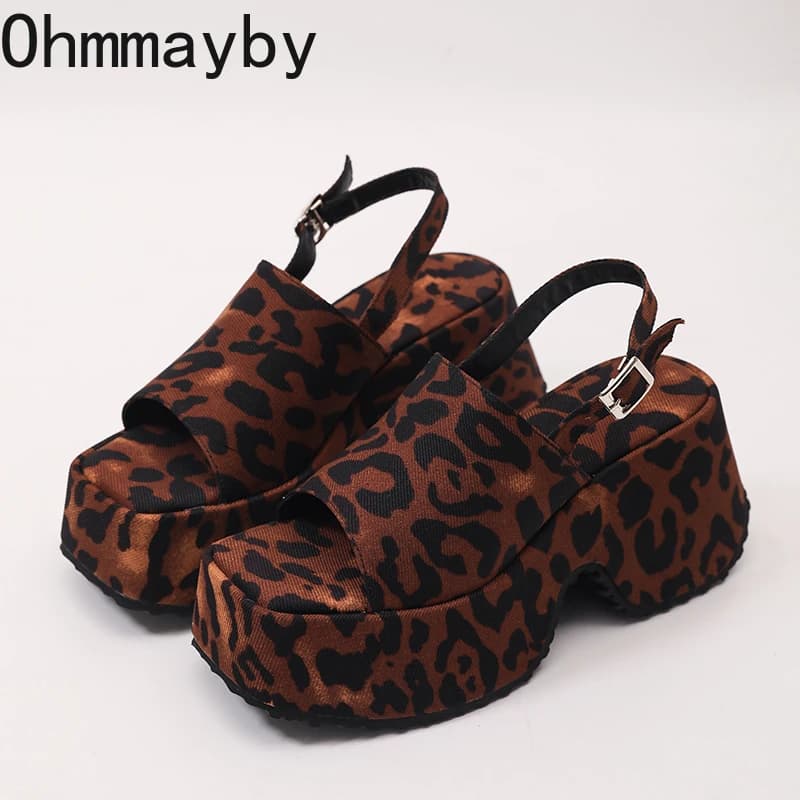 New Summer Sandals 2026 Women's with Zeppa and Plateau, Style Street Fashion, Tacco Alto, Punta Aperta, for Festivals and Events