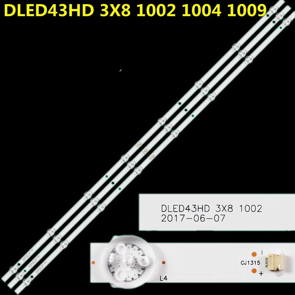 15PCS LED Backlight Strip DLED43HD 3X8 1002 1004 1009 For TH-43DX400C 46D6 XC-1942 43D9W ND4228 46A1