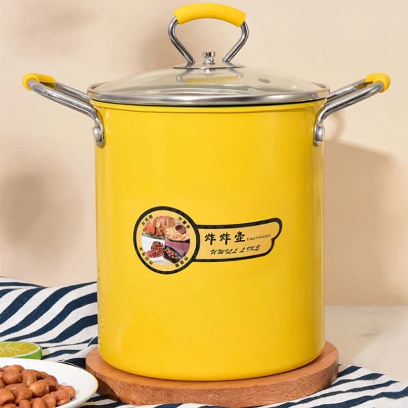 Frying Brush Pen with rack lid Oil filter Iron pot kitchen accessories Frying pan Fried chicken Fried chips