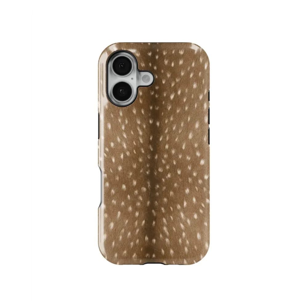 Cover per iPhone Bambi di Lusso a Doppio Strato per iPhone 17, 16e, 16, 15, 14, 13, 12, 11, X, XS, XR, XSMAX, 7, 8, Air, Pro, Max, Plus