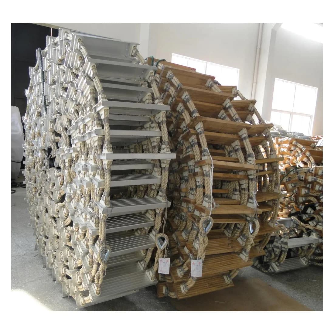 Customized Factory Price Aluminium Alloy Soft Ladder for Marine Supplies Boarding Ladder with Rope Part