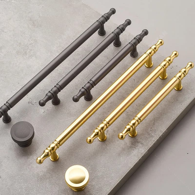 Maniglie per mobili in oro maniglie per cassetti maniglie per mobili in lega di alluminio Hardware per porte dell'armadio da cucina