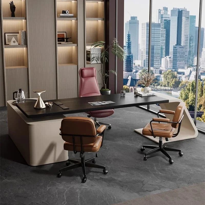 Scrivania Regolabile in Altezza per Computer, Ufficio, Gaming, Studio, Scrittura, con Sedia, Tavolo Ergonomico per Lavoro da Casa, Postazione di Lavoro