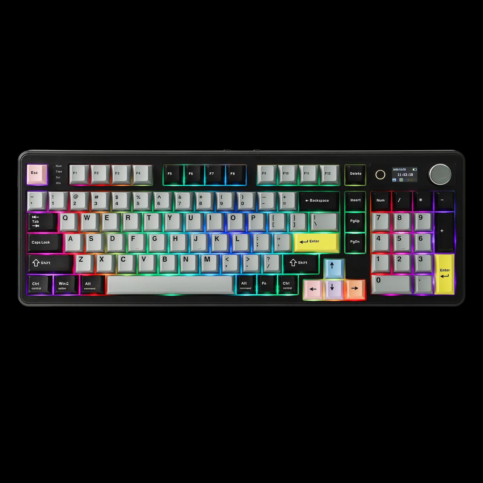 EPOMAKER TH99 PRO 1800 Compact Layout Gasket Tri-Mode Wireless Mechanical Gaming Keyboard with 10000mah Battery & Screen/Knob