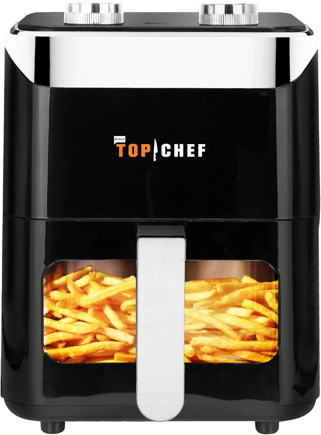 Compact Oil-Free Air Fryer with Viewing Window, 3.5L/3.7QT Capacity, 1400W Rapid Hot Air Technology, Adjustable Temp & Timer, No