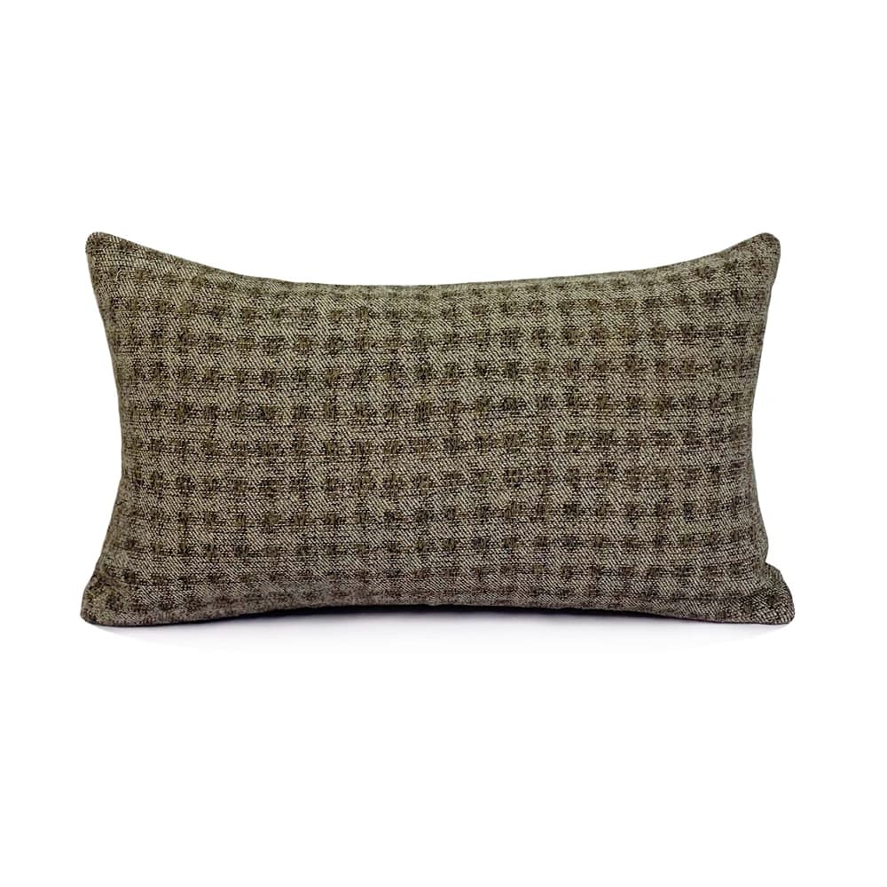 Moderno geometrico jacquard tessuto verde designer 30 x 50 cm decorazioni per la casa federa poltrona morbida marrone vita fodera per cuscino lombare