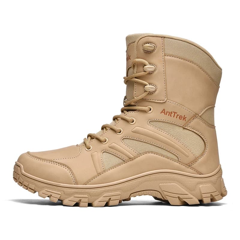 Scarpe da Trekking Uomo Antiscivolo per Esterni, Stivali Tattici Impermeabili da Combattimento e Addestramento nel Deserto, Stivali da Caccia e Arrampicata da Uomo - Stile Caldo del Momento