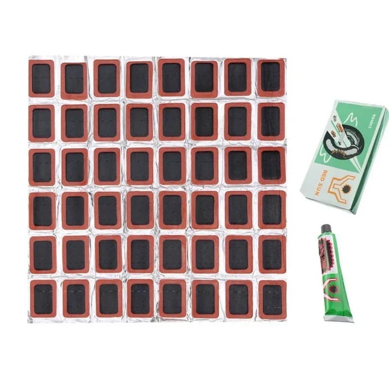 48pcs cold glue for bicycle + glue set of tire repair tools for bicycles tire repair kit fetal rubber patch