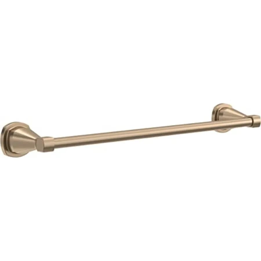 Portasciugamani da bagno, 18 pollici, bronzo champagne, struttura in metallo resistente, design moderno ed elegante per spazi contemporanei