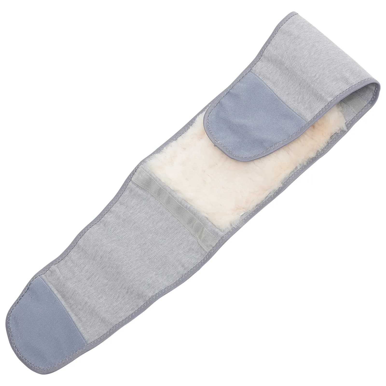 1Pcs Warm Lumbar Support Belt Cvc Artificial Cashmere Ergonomic Waist Brace for Back Pain Relief Cold Weather Protection Unisex