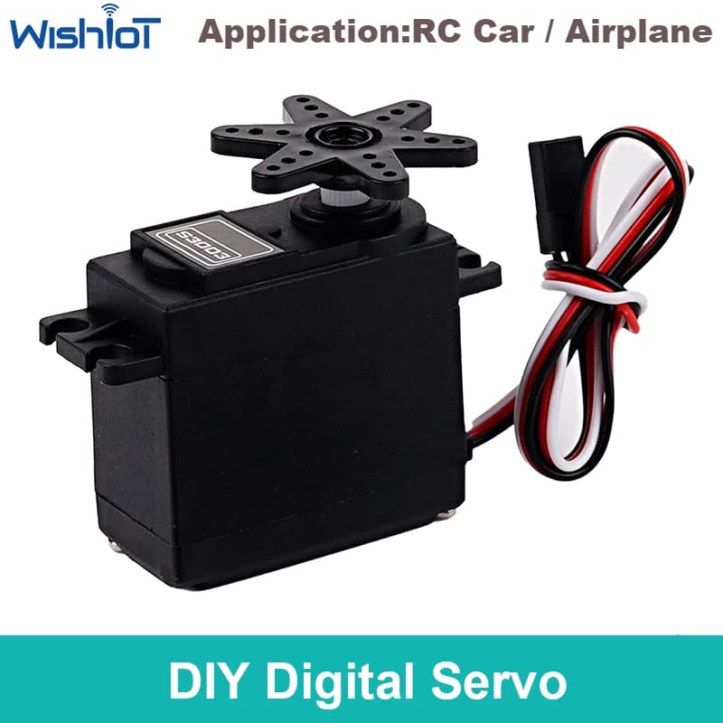 Servomotore RC S3003 6kg di coppia 180/270/360 4.8V-6V Digitale Standard 25T per Auto RC, Aereo, Barca, Elicottero, Robot, Auto da Corsa