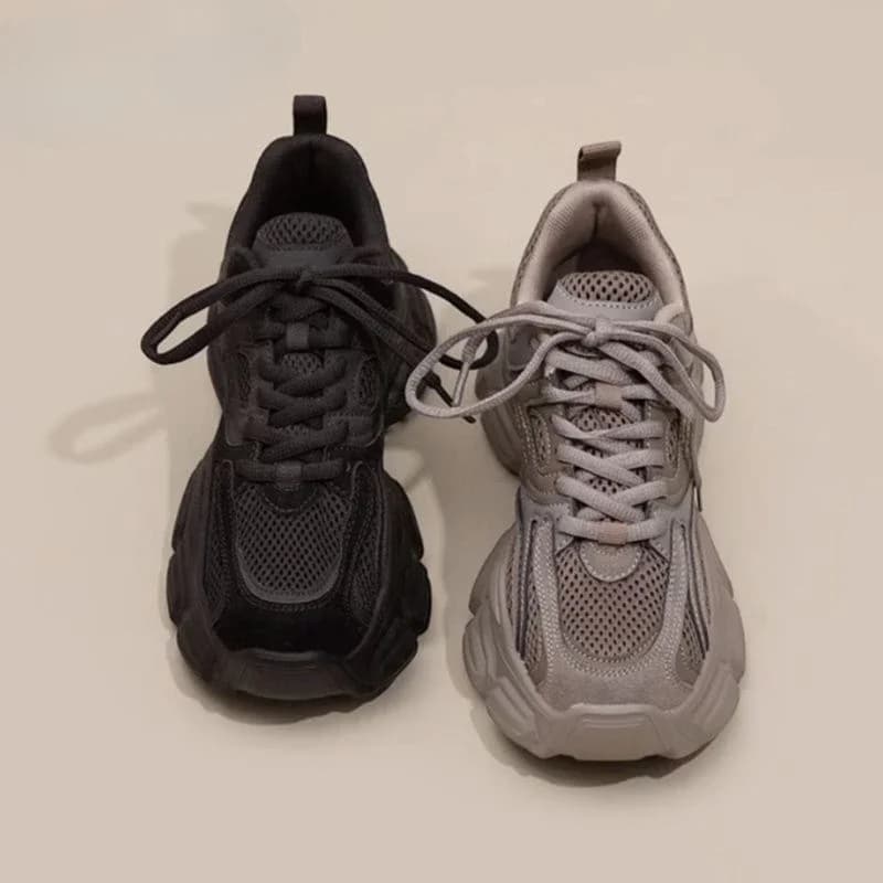 Calzature da donna Sneakers traspiranti in mesh Scarpe da ginnastica da donna Sport alte sulla piattaforma Nuovo arrivo 2025 Comodo ed elegante