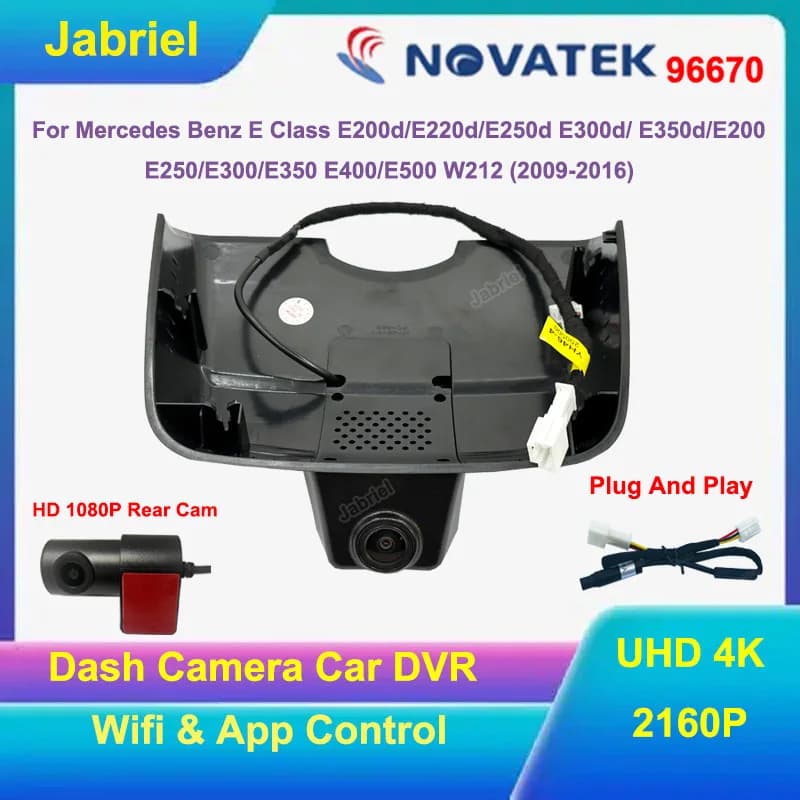 UHD 4K Dash Cam Auto Dvr Per Mercedes Benz Classe E E200d/E220d/E250d E300d/E350d/E200 E250/E300/E350 E400/E500 W212 2009 - 2016
