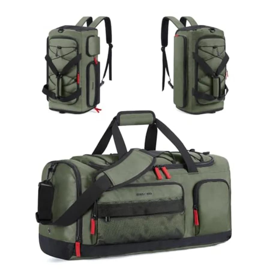 Borsa da palestra per donna e uomo, borsone sportivo da viaggio con scomparto per scarpe, scomparto per laptop, resistente all'acqua, bagaglio a mano per il weekend