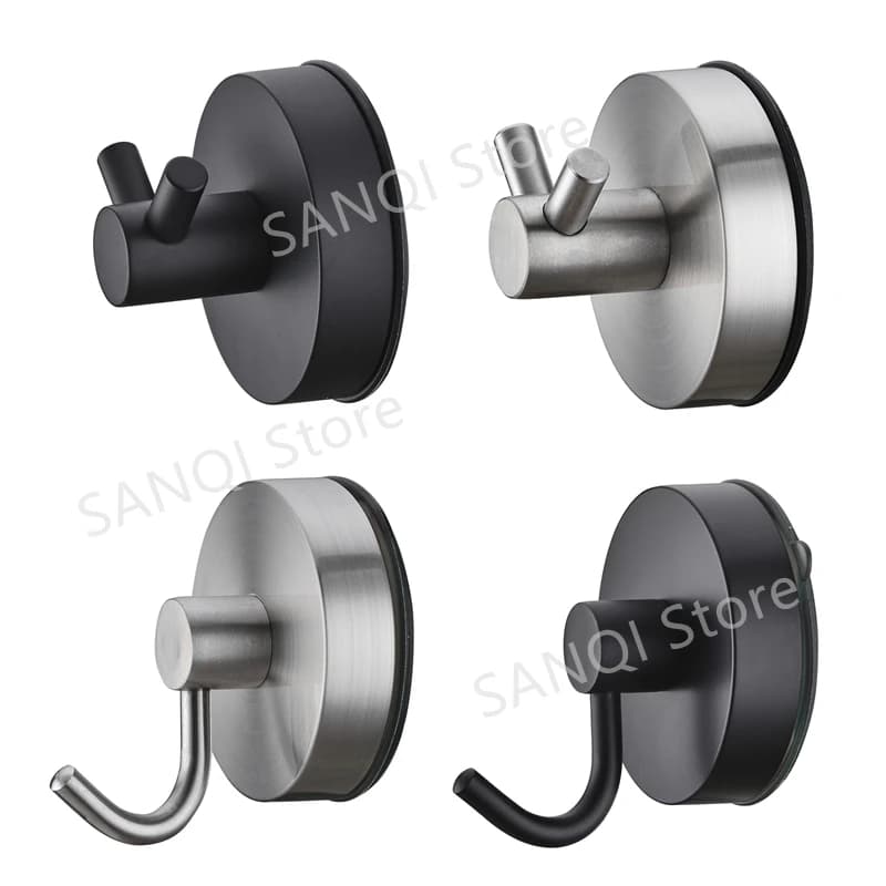 1/2/4pcs Suction Cup Hooks for Shower Towel Hooks Hanger Bathrooms 304 Stainless Steel ABS Hooks Home Storage Holder Hook