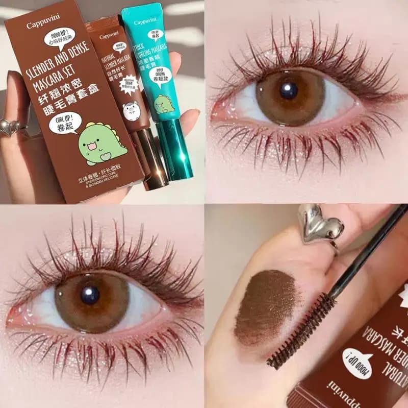 4D Toothpaste Tube Mascara Waterproof Sweatproof Fast Drying Natural Long Lasting Thick Slender Curling Eyes Cosmetics For Makeup