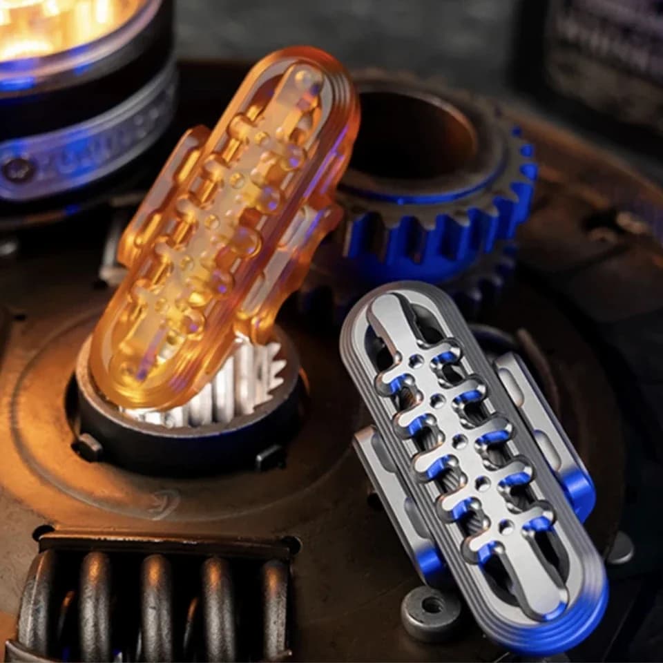 Nuovi Giocattoli Sensoriali Tattili Visivi in Acciaio Cyborgs PEI, Fidget Spinner Slider in Acciaio Inossidabile, EDC Metallo Antistress ADHD Fidgeting Poc