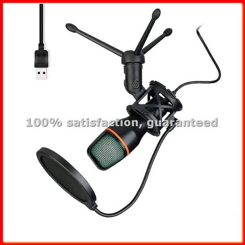 Professional USB Condenser Microphone for Live Streaming, PC, Laptop, Video Games and Podcast B-A13G